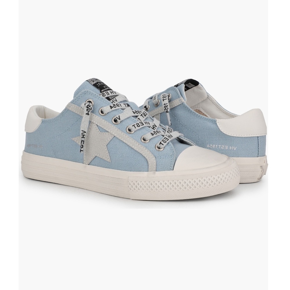 Vintage Havana Women Suzzie Sneaker In Mixed Denim - New In Box - Reemoly